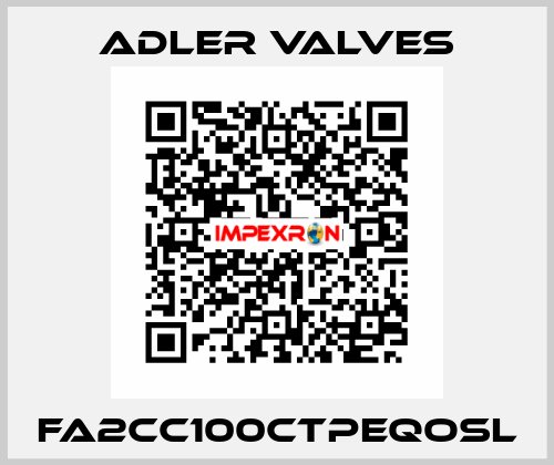 FA2CC100CTPEQOSL Adler Valves