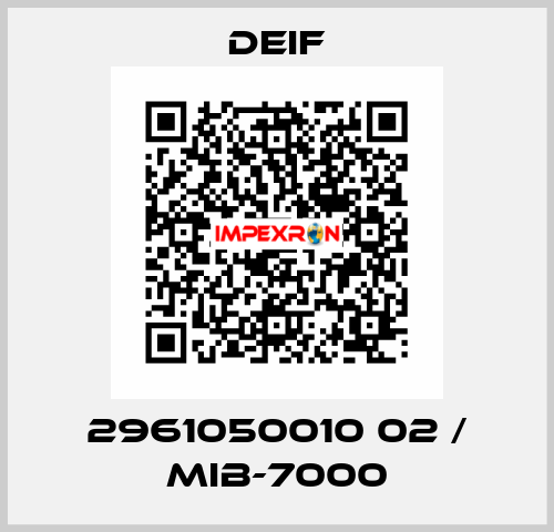 2961050010 02 / MIB-7000 Deif