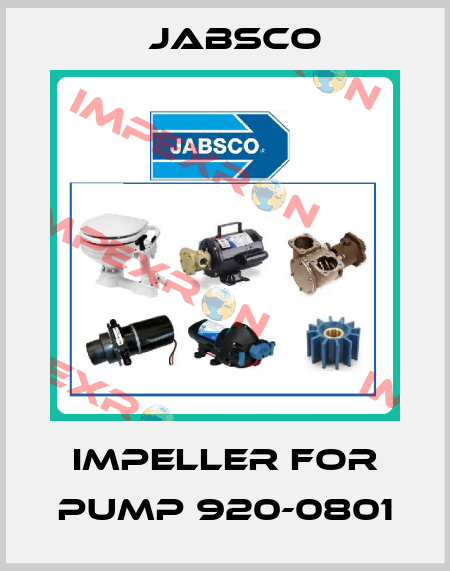 IMPELLER FOR PUMP 920-0801 Jabsco