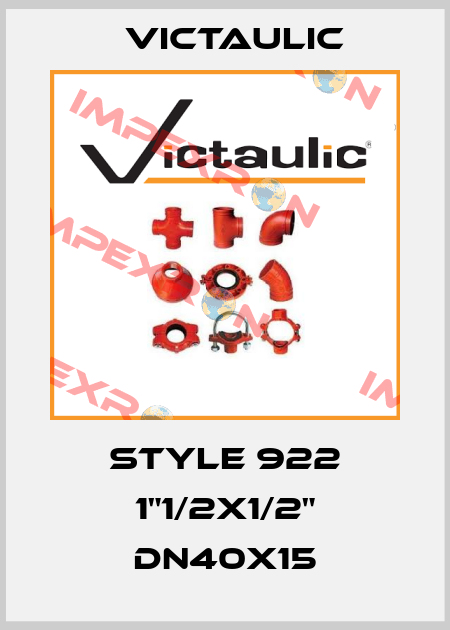 style 922 1"1/2x1/2" DN40x15 Victaulic
