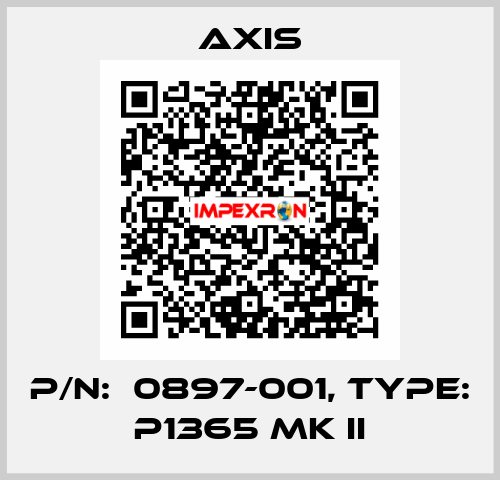 P/N:  0897-001, Type: P1365 Mk II Axis