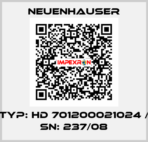 typ: HD 701200021024 / SN: 237/08 Neuenhauser