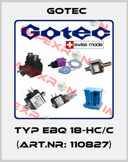 Typ EBQ 18-HC/C (Art.nr: 110827) Gotec