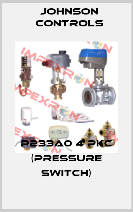 P233A0 4 PKC (PRESSURE SWITCH) Johnson Controls