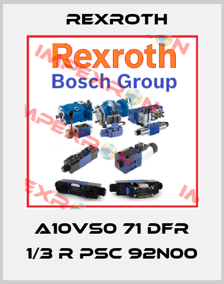 A10VS0 71 DFR 1/3 R PSC 92N00 Rexroth