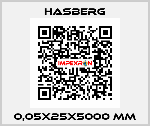 0,05x25x5000 mm Hasberg