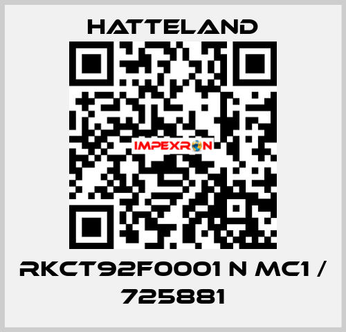 RKCT92F0001 N MC1 / 725881 HATTELAND