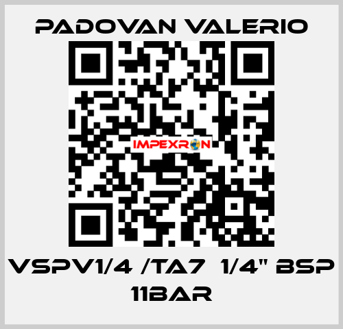 VSPV1/4 /TA7  1/4" BSP 11bar PADOVAN VALERIO