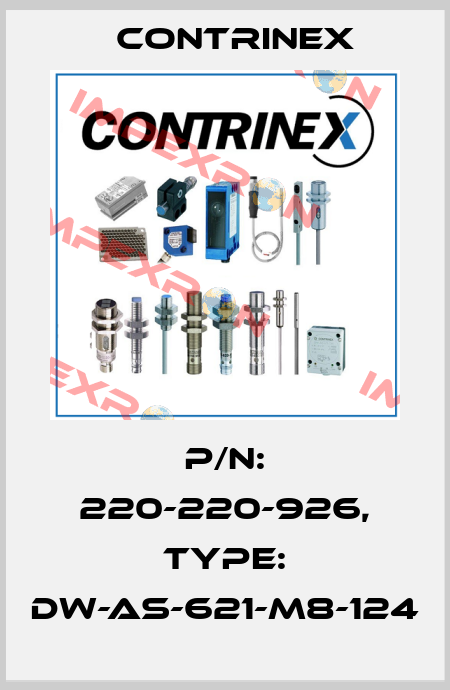p/n: 220-220-926, Type: DW-AS-621-M8-124 Contrinex