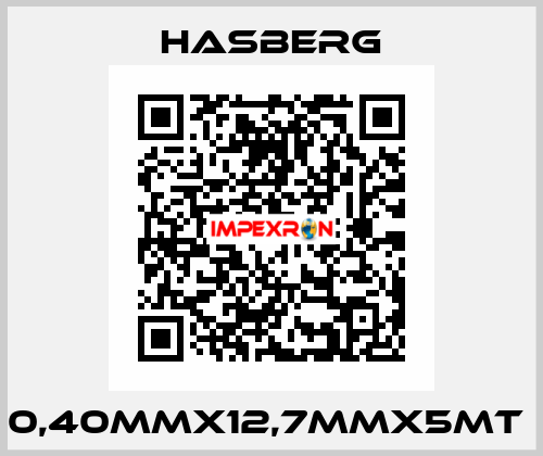 0,40MMX12,7MMX5MT  Hasberg
