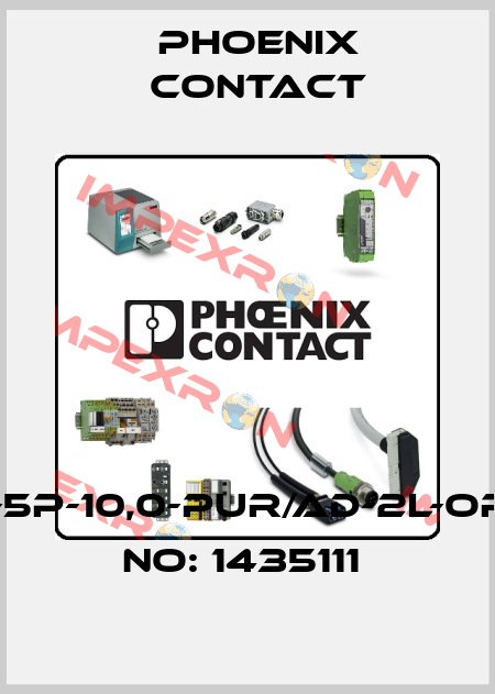 SAC-5P-10,0-PUR/AD-2L-ORDER NO: 1435111  Phoenix Contact