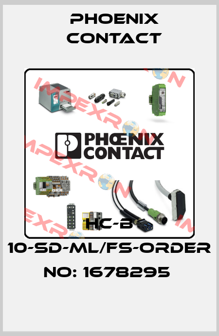 HC-B 10-SD-ML/FS-ORDER NO: 1678295  Phoenix Contact