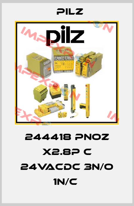 244418 PNOZ X2.8P C 24VACDC 3N/O 1N/C  Pilz