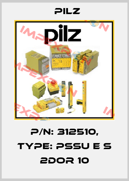 p/n: 312510, Type: PSSu E S 2DOR 10 Pilz