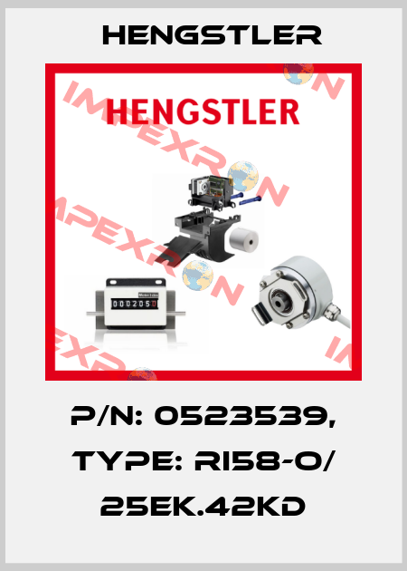 p/n: 0523539, Type: RI58-O/ 25EK.42KD Hengstler