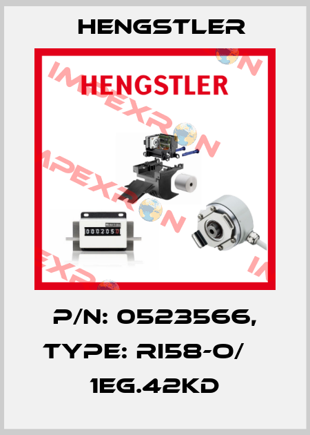 p/n: 0523566, Type: RI58-O/    1EG.42KD Hengstler