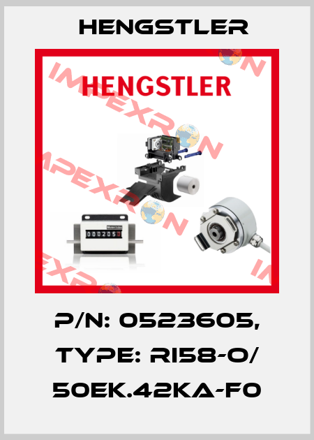 p/n: 0523605, Type: RI58-O/ 50EK.42KA-F0 Hengstler