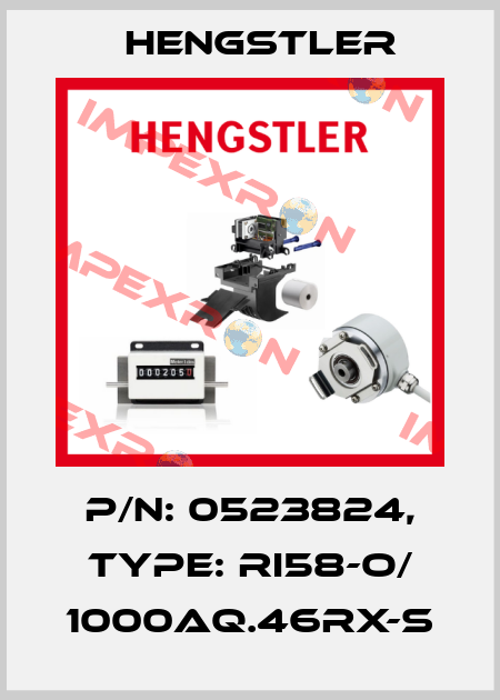 p/n: 0523824, Type: RI58-O/ 1000AQ.46RX-S Hengstler