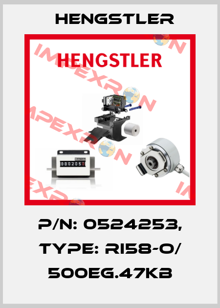 p/n: 0524253, Type: RI58-O/ 500EG.47KB Hengstler