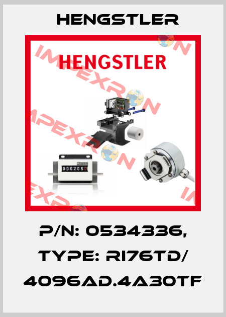 p/n: 0534336, Type: RI76TD/ 4096AD.4A30TF Hengstler