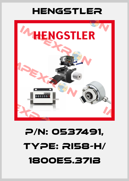 p/n: 0537491, Type: RI58-H/ 1800ES.37IB Hengstler