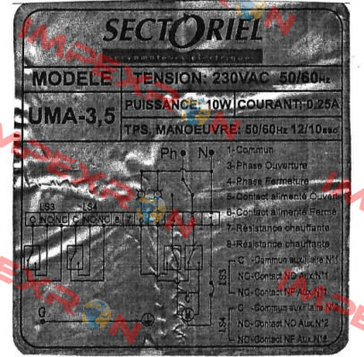 UMA3.5 230V AC Sectoriel