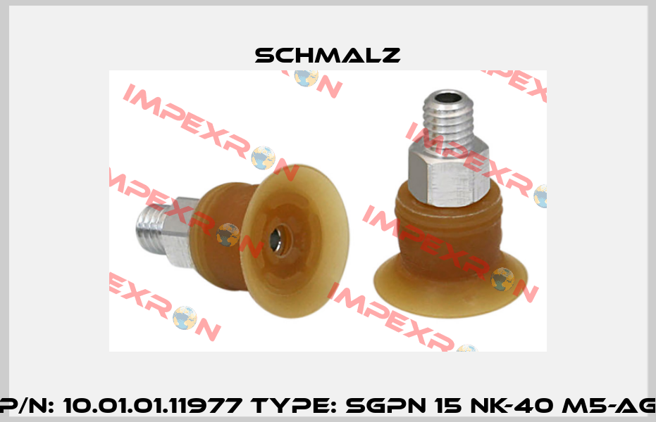 P/N: 10.01.01.11977 Type: SGPN 15 NK-40 M5-AG Schmalz
