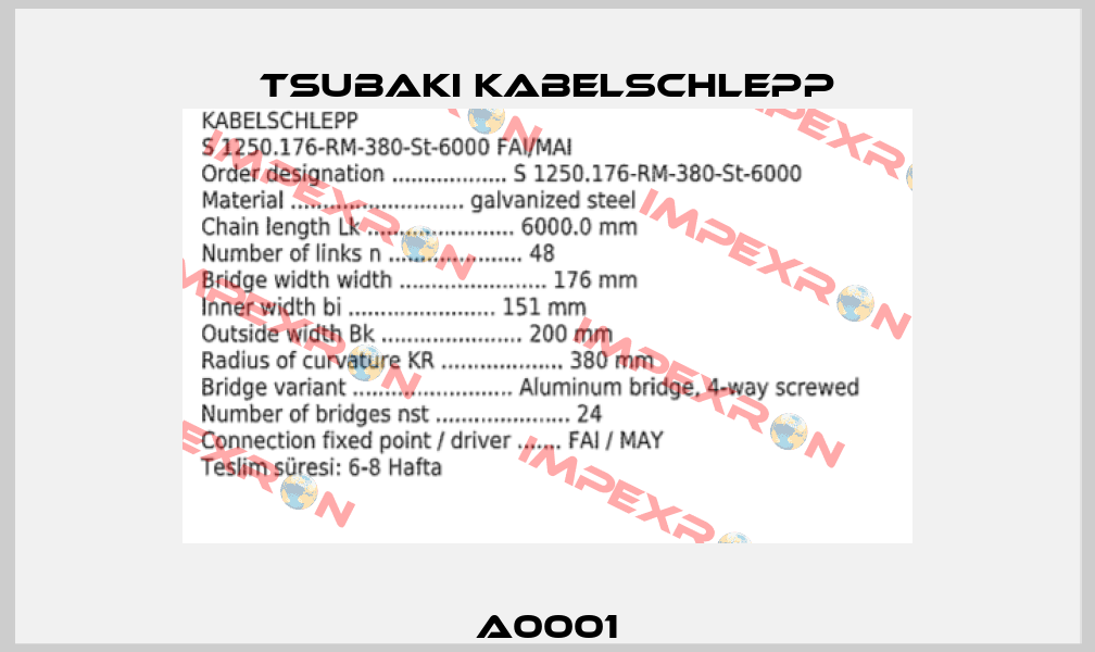 A0001 Tsubaki Kabelschlepp