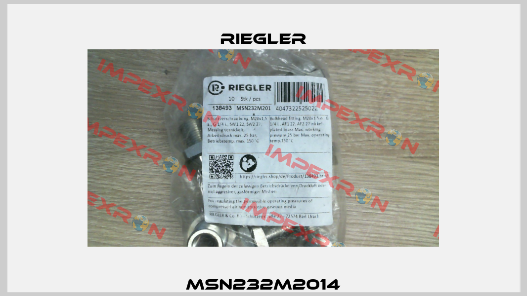 MSN232M2014 Riegler