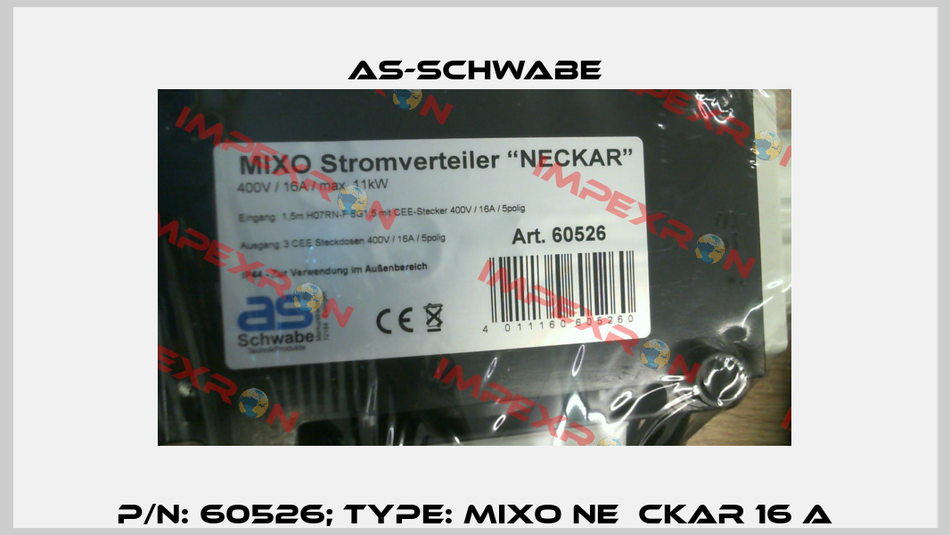 p/n: 60526; Type: MIXO NE­CKAR 16 A As-schwabe
