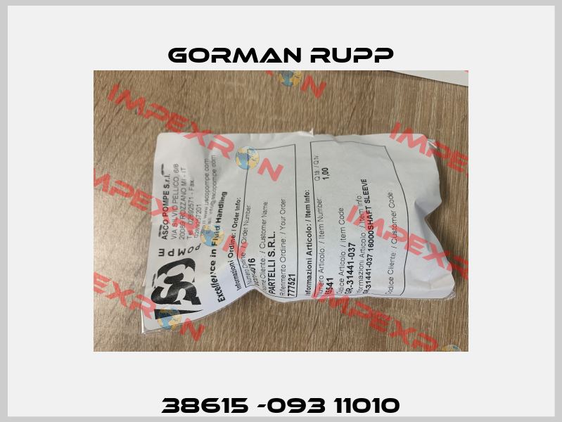 38615 -093 11010 Gorman Rupp