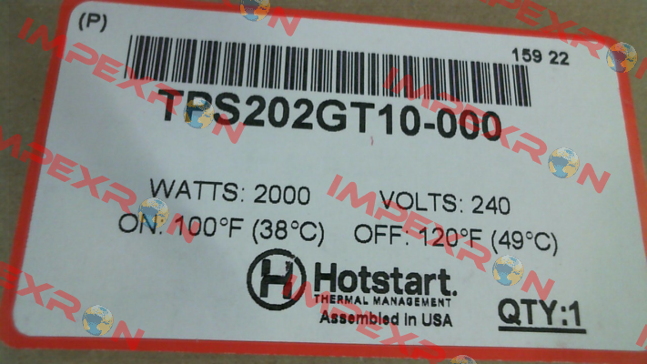 TPS202GT10-000 Hotstart