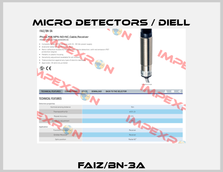 FAIZ/BN-3A Micro Detectors / Diell