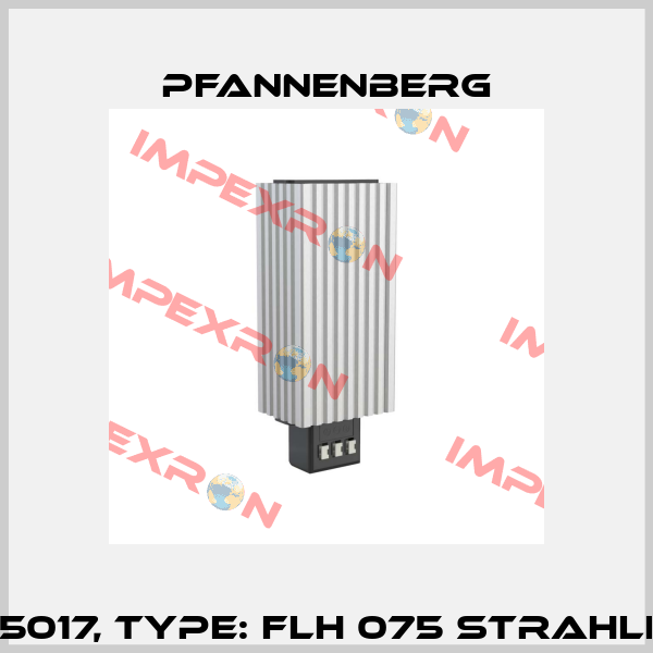 Art.No. 17007505017, Type: FLH 075 STRAHLH. 75W 110-250AC Pfannenberg