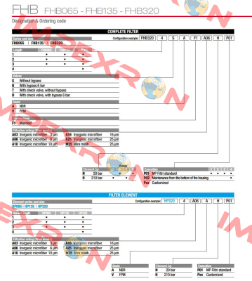 FHB-065-2-S-A-F1-A10-H-P01 MP Filtri