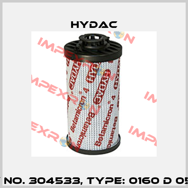 Mat No. 304533, Type: 0160 D 050 W Hydac