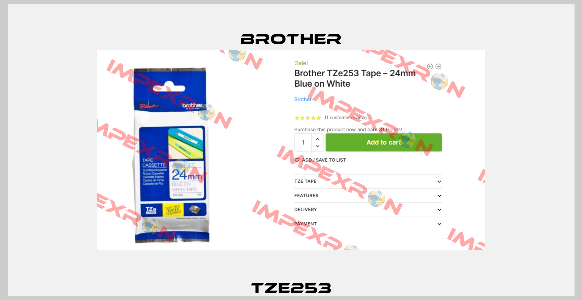 TZE253 Brother