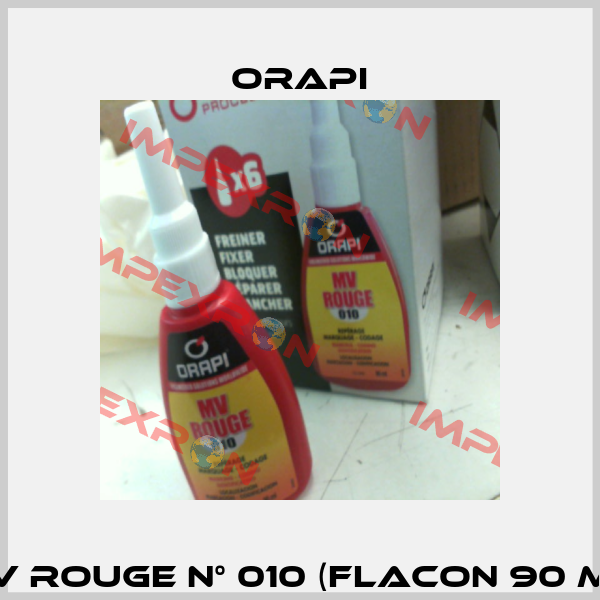 MV ROUGE N° 010 (Flacon 90 ml) Orapi