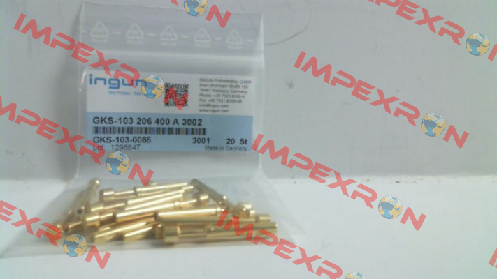 GKS-103 206 400 A 3002 Ingun