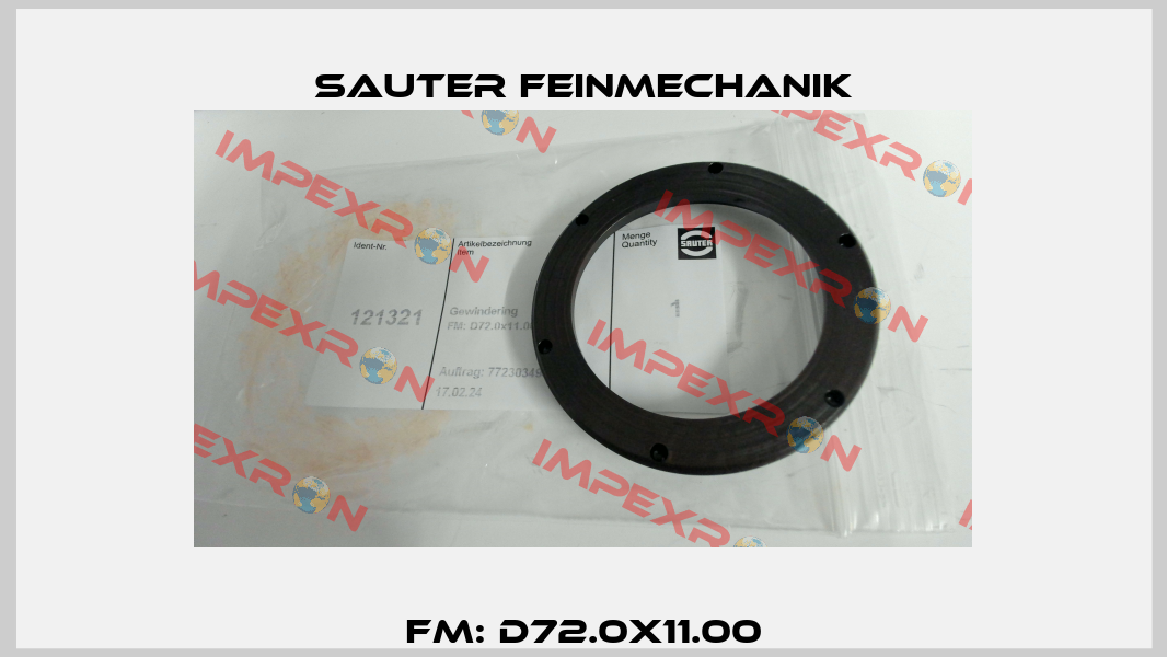 FM: D72.0x11.00 Sauter Feinmechanik